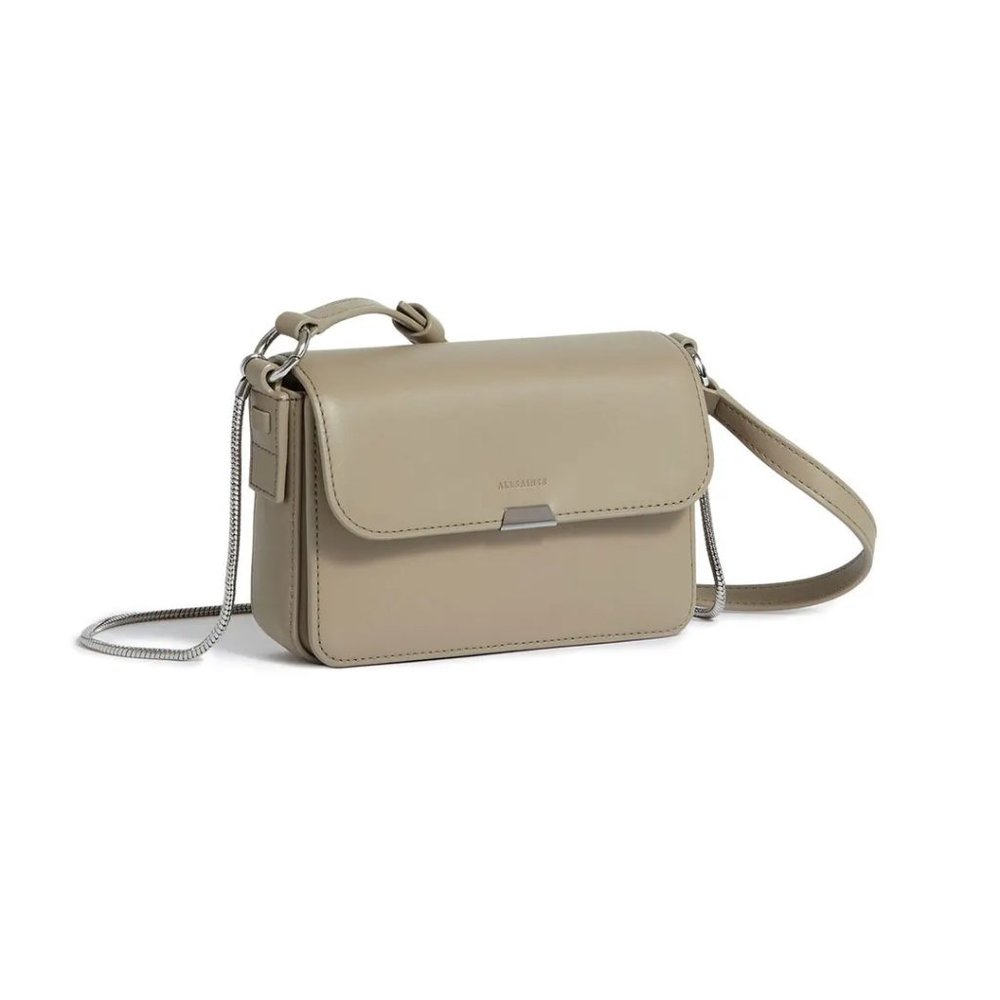 All Saints Captain Leather Mini Flap Crossbody (see description)